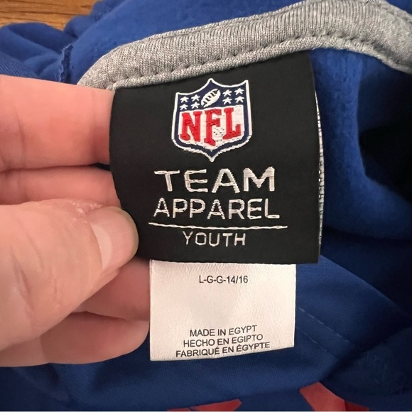 New York Giants NFL Football Team Apparel Official Hoodie Kids’ Size Large 14/16 - Picture 5 of 7